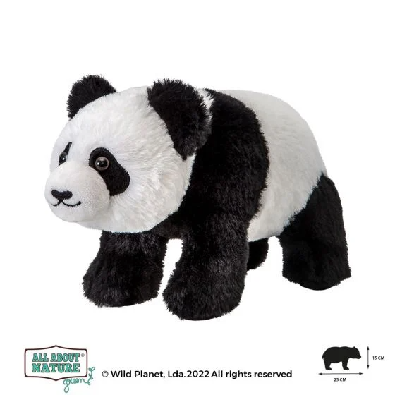 All About Nature 25cm Panda Eco Plush