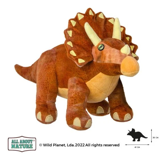 All About Nature 43cm Triceratops Plush