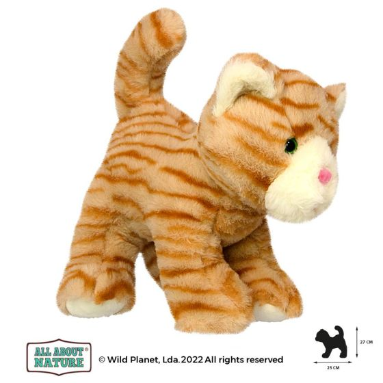 All About Nature Ginger Tabby Kitten Plush