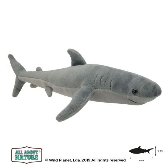 All About Nature 36cm Great White Shark Plush