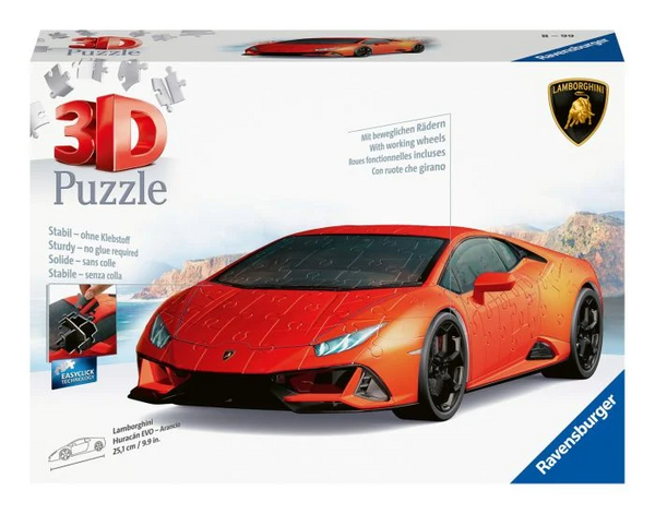 Ravensburger Lamborghini Huracan 108 Piece 3D Puzzle