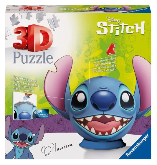 Ravensburger Stitch with Ears 72 Piece 3D Puzzle Ball