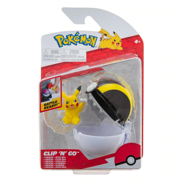 Pokemon Clip N Go - Pikachu And Ultra Ball