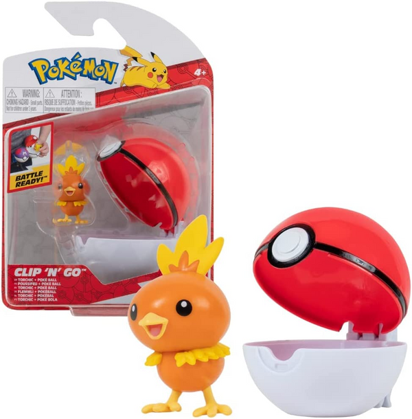 Pokémon Clip 'N' Go - Torchic & Poké Ball